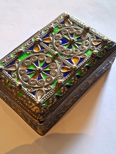 Colorful enamelled antique - enamelled,