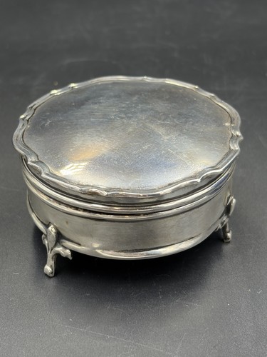 Antique trinket box sterling - antique,