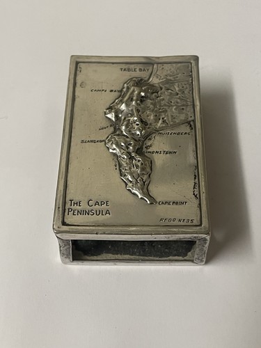 Silver plated vesta case - silver, cape