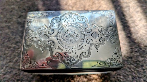 Victorian silver trinket box - victorian,