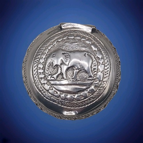 Antique silver hinged - silver,