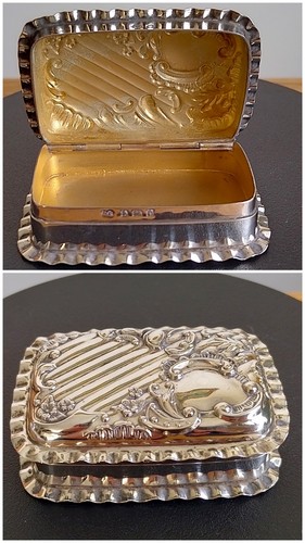Antique superb silver - antique, snuff
