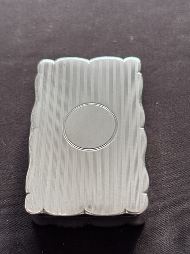 Antique solid silver snuff box - antique,