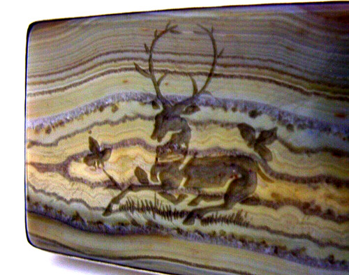 Sterling silver stag crested - stag,