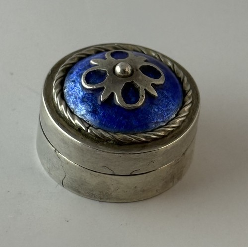 Antique sterling silver blue - antique,