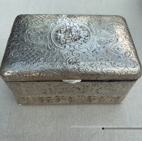 Antique silver plated repousse - silver,
