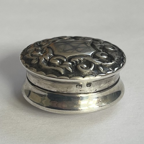 Sterling silver repousse - sterling, pill