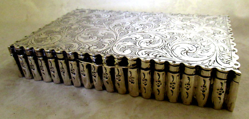 Solid silver superb engraved - solid,