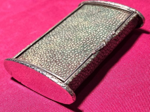 Silver and shagreen shark - shagreen, (shark