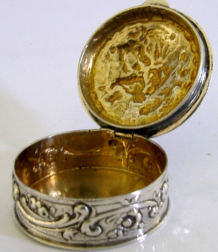 German solid silver box - solid,