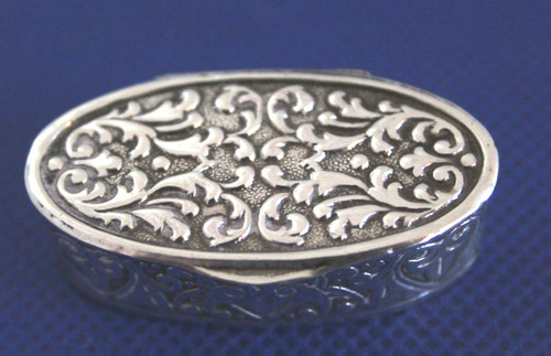 Vintage sterling silver oval - sterling,