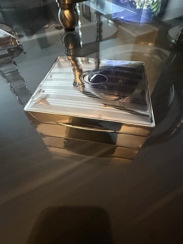 Antique silver cigarette - silver,